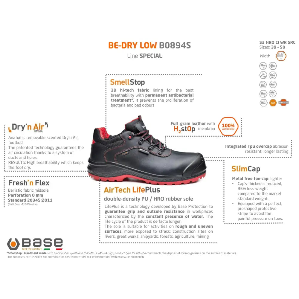 Base Be-Dry Low S3 WR CI HRO SRC