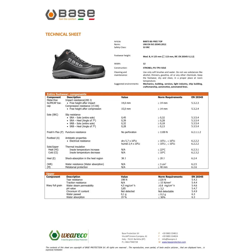Base Be-Free Top S3 SRC