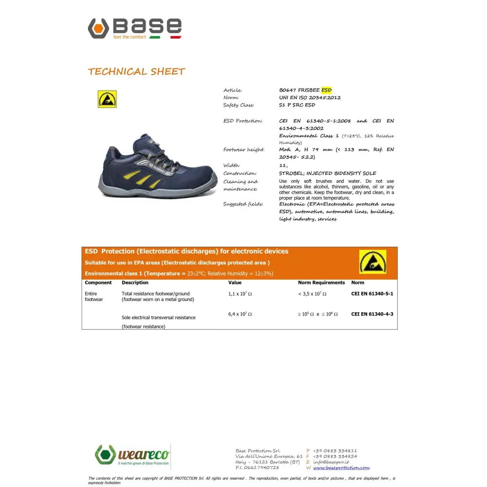 Base Frisbee S1P ESD SRC