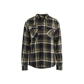 Blåkläder Flanellskjorta 32881168 - XS / Metsänvihreä/Musta