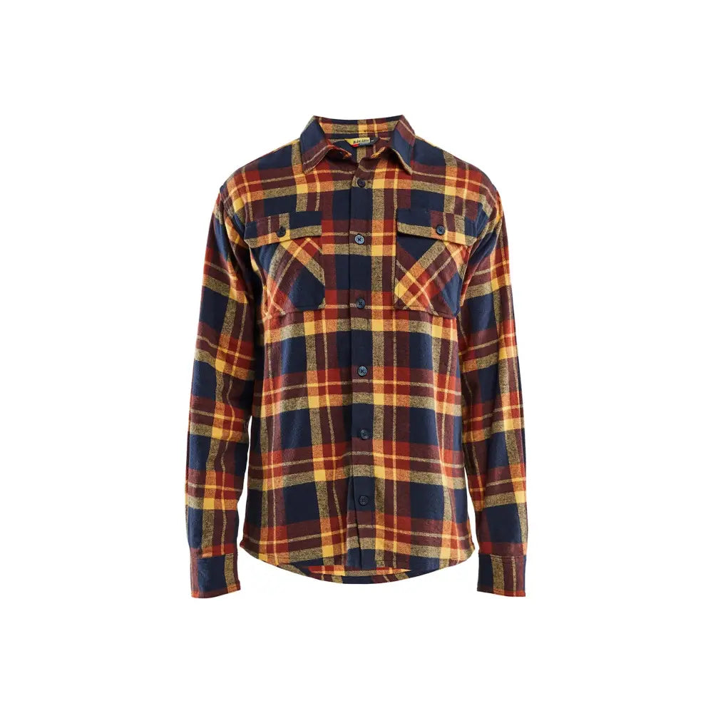 Blåkläder Flanellskjorta 32881168 - XXXL / Ruosteenpunainen/Tumma mariininsininen