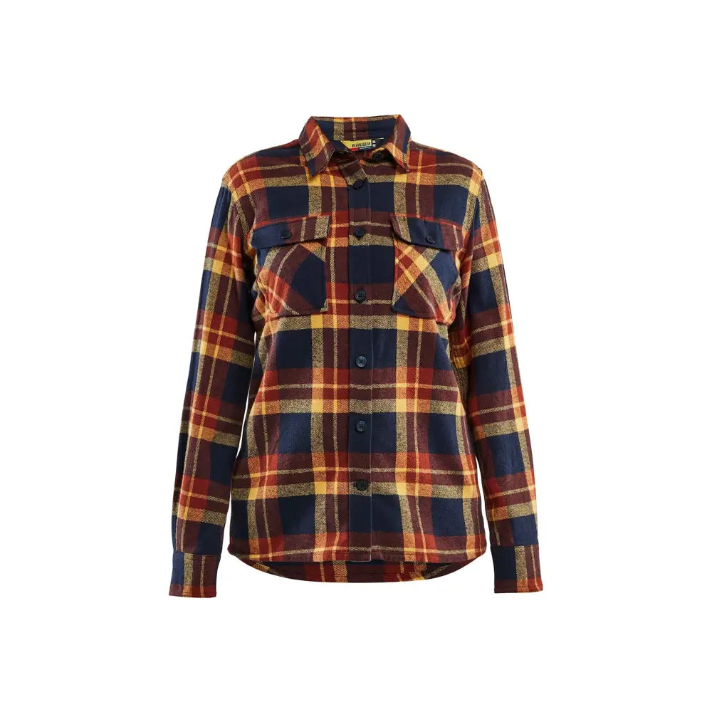 Blåkläder Flanellskjorta Dam 32181168 - XS / Ruosteenpunainen/Tumma mariininsininen