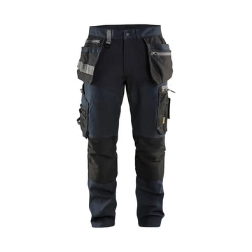 Blåkläder Hantverksbyxa med stretch 15991343 - D104 / Tumma mariininsininen/Musta