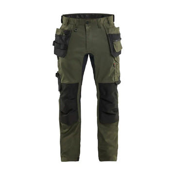 Blåkläder Hantverksbyxa med Stretch 17501832 - C154 / Metsänvihreä/Musta