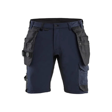 Blåkläder Hantverkshorts 4-vägsstretch 17021645 - C64 / Tumma mariininsininen/Musta