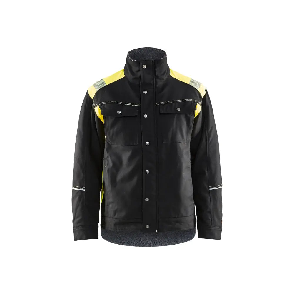 Blåkläder Hantverksjacka vinter 49151370 - 4XL / Musta/Huomiokeltainen