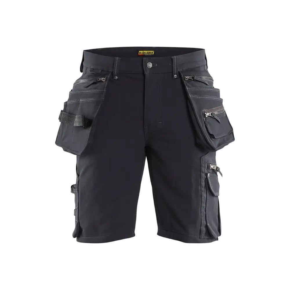 Blåkläder Hantverksshorts 4-vägsstretch X1900 19881644 - C64 / Tummanharmaa/Musta
