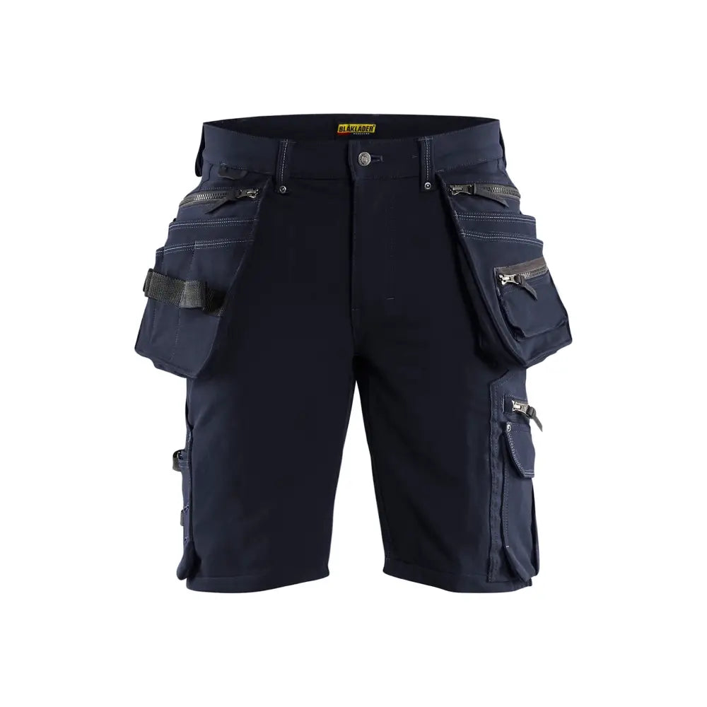 Blåkläder Hantverksshorts 4-vägsstretch X1900 19881644 - C64 / Tumma mariininsininen/Musta