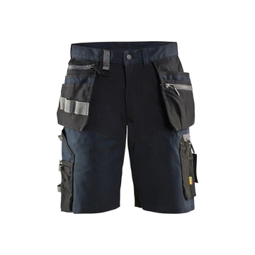 Blåkläder Hantverksshorts med stretch 15981343 - C58 / Tumma mariininsininen/Musta