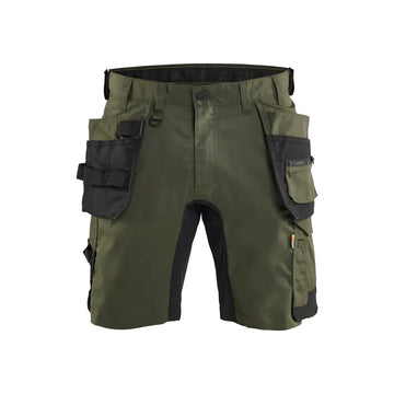 Blåkläder Hantverksshorts Stretch 17521832 - C64 / Metsänvihreä/Musta