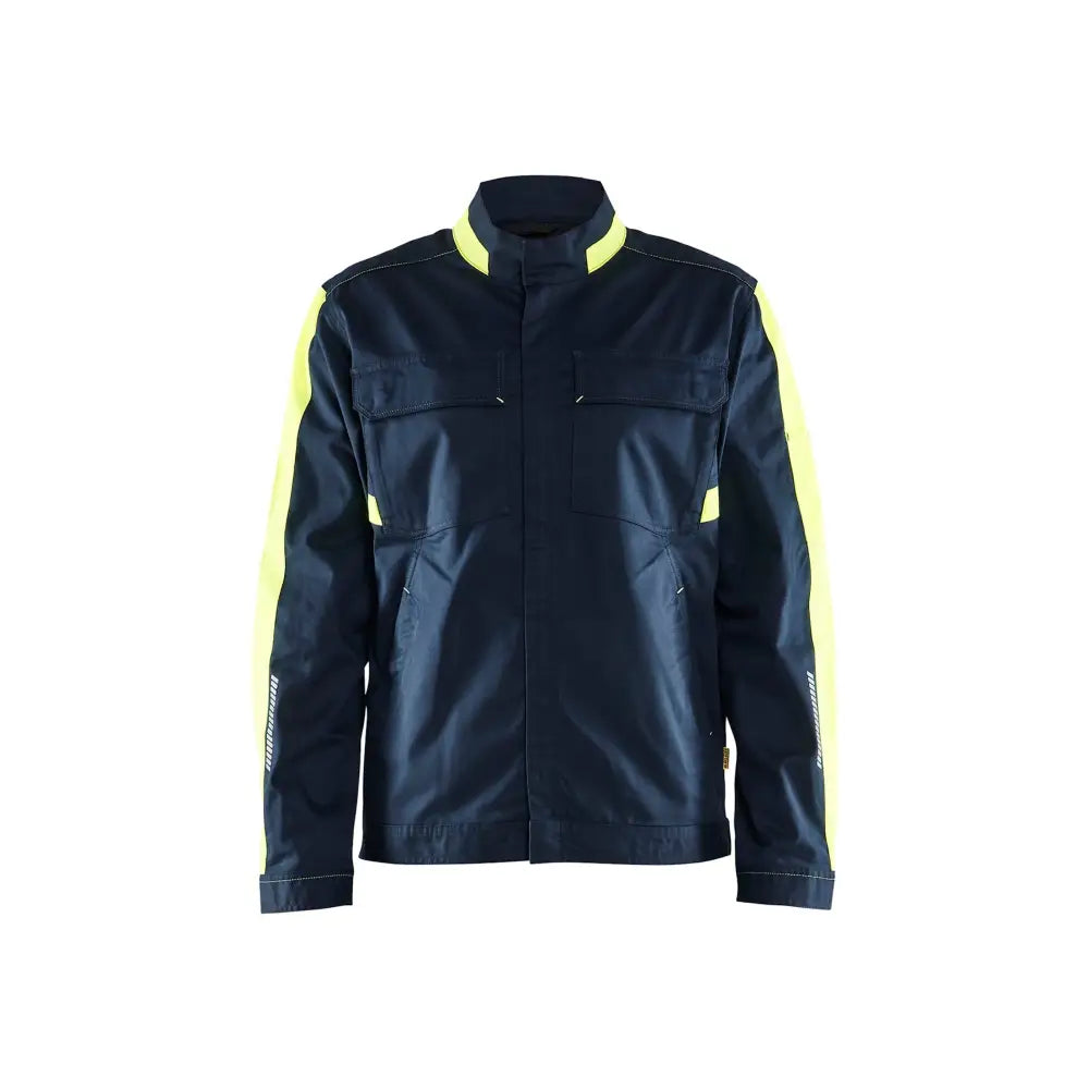 Blåkläder Industrijacka stretch 44441832 - L / Tumma mariininsininen/Huomiokeltainen