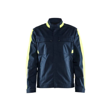 Blåkläder Industrijacka stretch 44441832 - L / Tumma mariininsininen/Huomiokeltainen