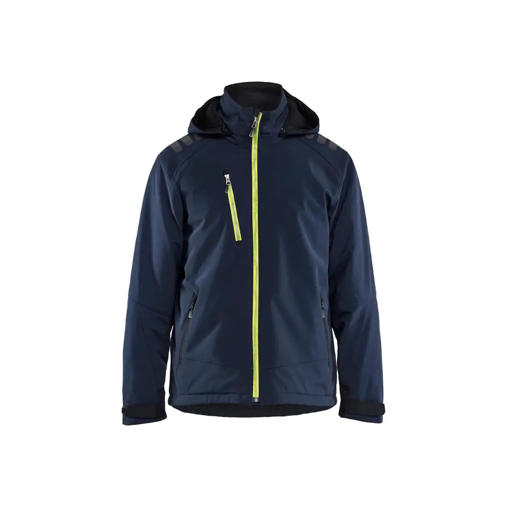 Blåkläder Lättfodrad vinterjacka softshell 47502513 - M / Tumma mariininsininen/Huomiokeltainen
