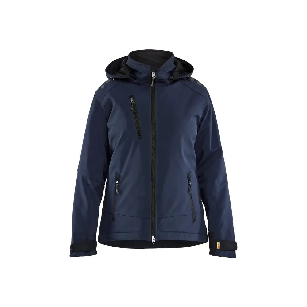 Blåkläder Lättfodrad vinterjacka softshell dam 47512513 - S / Tumma mariininsininen/Musta