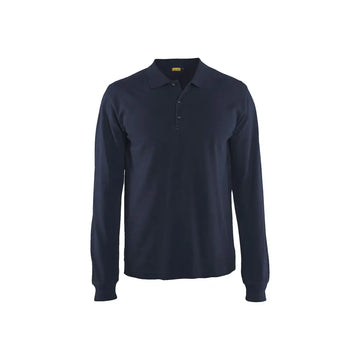 Blåkläder Långärmad piké 33881050 - XXXL / Tumma Mariininsininen