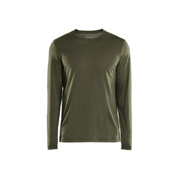 Blåkläder Långärmad t-shirt i merinoull 35381743 - XS / Metsänvihreä