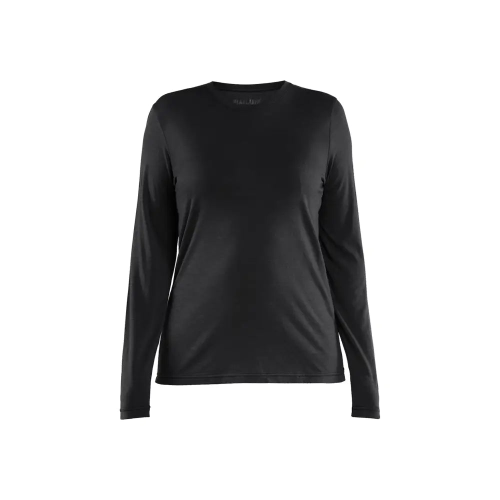 Blåkläder Långärmad t-shirt i merinoull Dam 35391743 - XS / musta