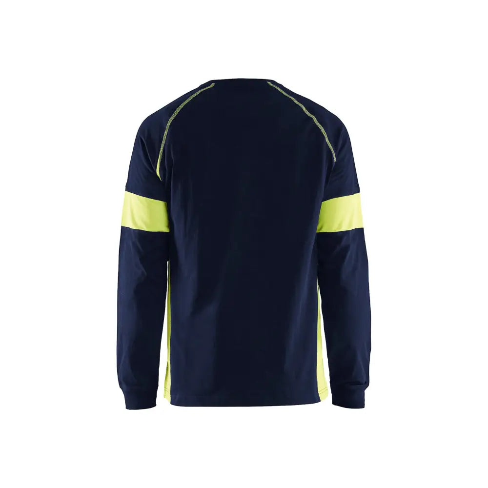 Blåkläder Långärmad t-shirt med varsel 35201030 - XS / Mariininsininen/Huomiokeltainen