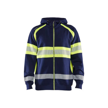 Blåkläder Luvtröja Varsel 35521158 - XXL / Mariininsininen/Huomiokeltainen