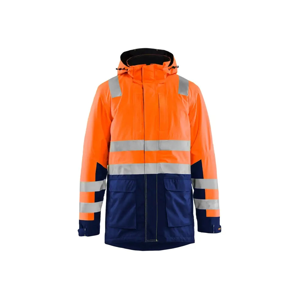 Blåkläder Parkas Vinter Varsel 44951987 - 4XL / Huomio-oranssi/Mariininsininen