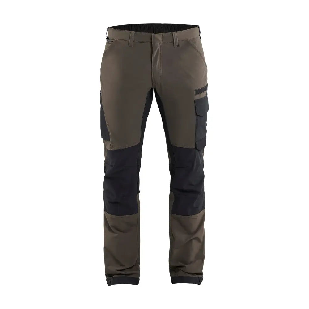 Blåkläder Servicebyxa 4-vägsstretch 14221645 - D104 / Tumma oliivinvihreä/Musta