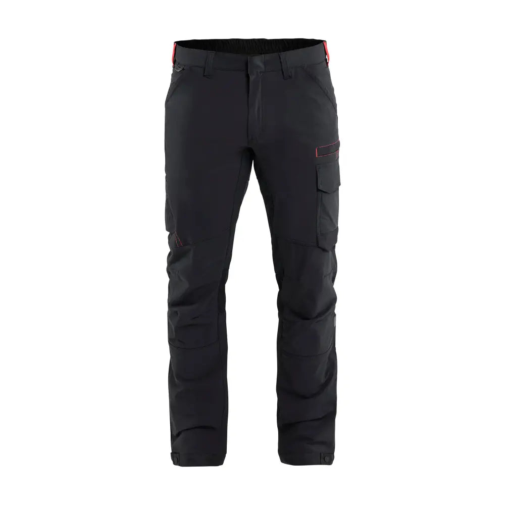 Blåkläder Servicebyxa 4-vägsstretch 14221645 - D84 / musta/punainen