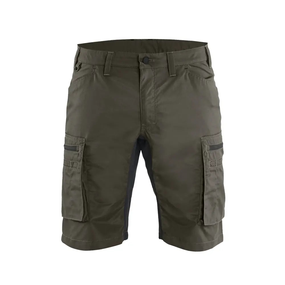 Blåkläder Serviceshorts med stretch 14491845 - C52 / Tumma oliivinvihreä/Musta