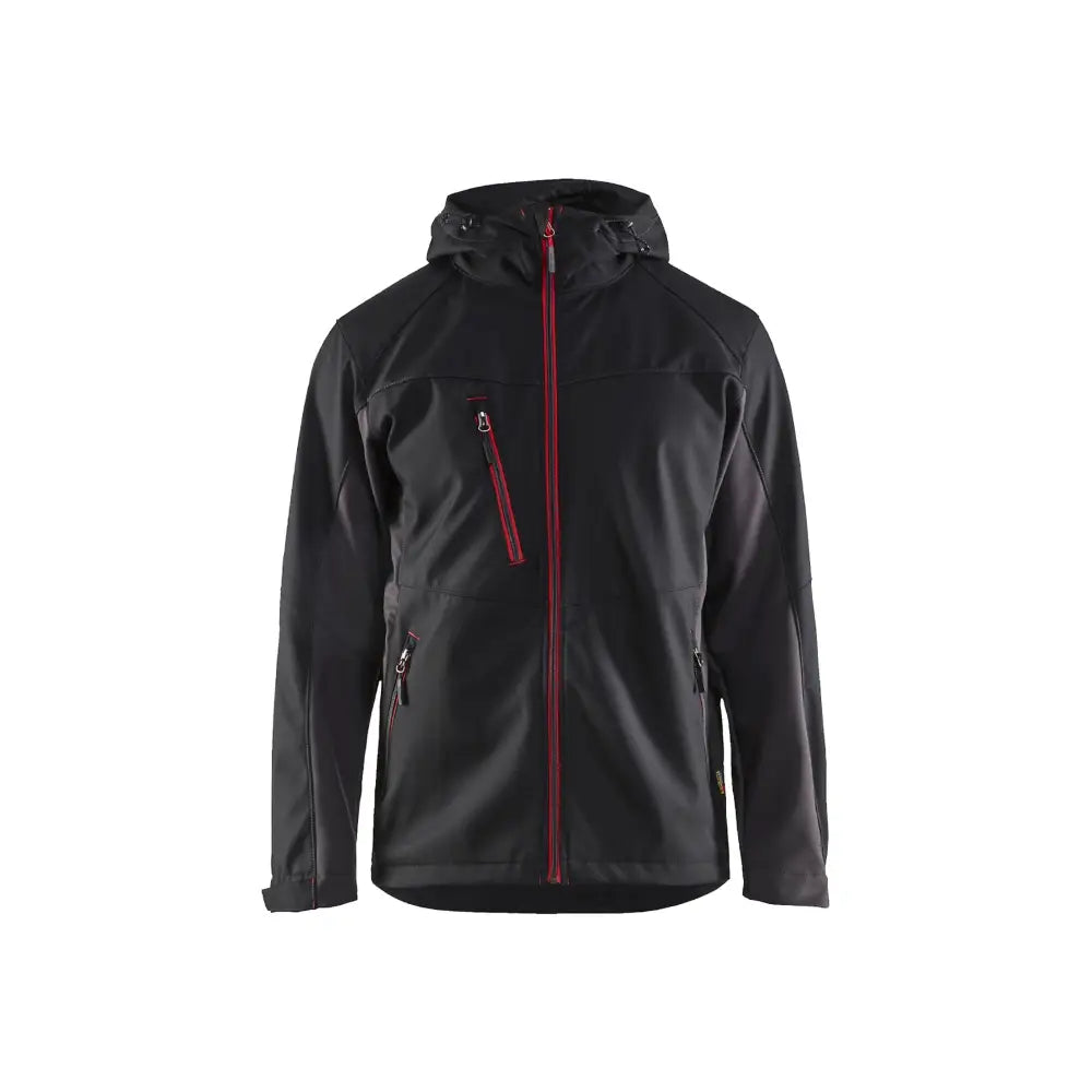 Blåkläder Softshelljacka med luva 47532516 - XS / musta/punainen