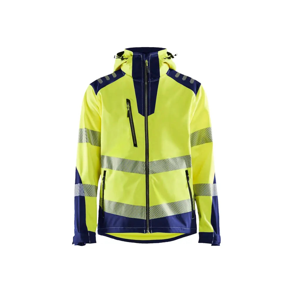 Blåkläder Softshelljacka varsel 44912513 - 5XL / Huomiokeltainen/Mariininsininen
