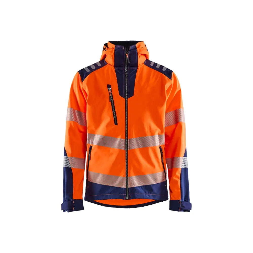 Blåkläder Softshelljacka varsel 44912513 - XS / Huomio-oranssi/Mariininsininen