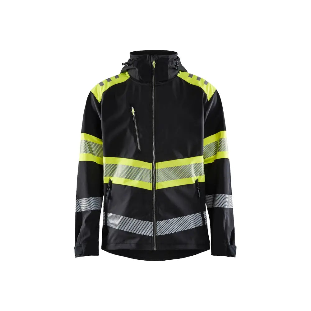 Blåkläder Softshelljacka Varsel 44942513 - 4XL / Musta/Huomiokeltainen