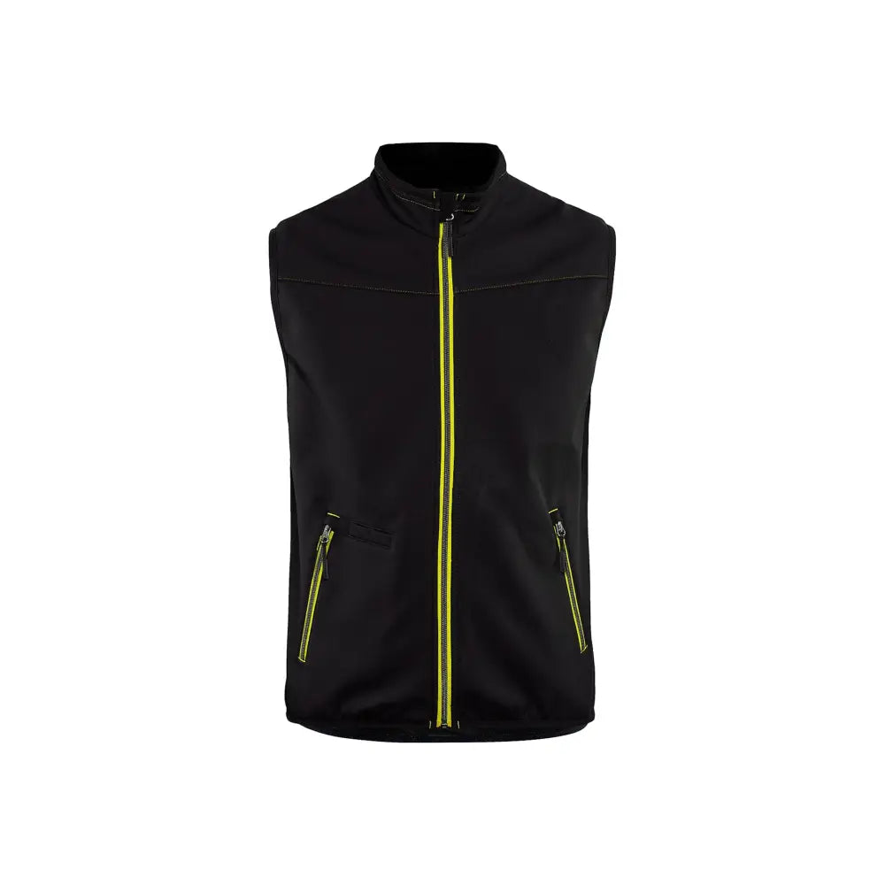 Blåkläder Softshellväst 38502516 - XXL / Musta/Huomiokeltainen