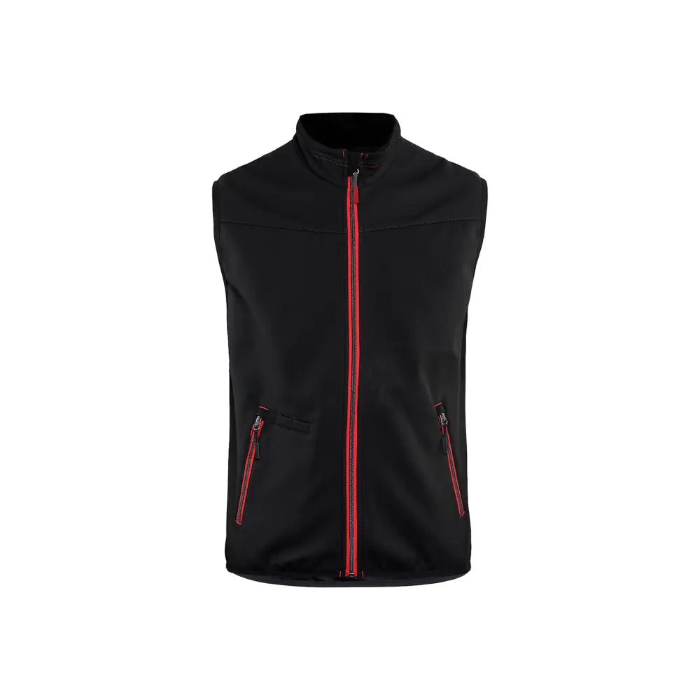 Blåkläder Softshellväst 38502516 - XXXL / musta/punainen
