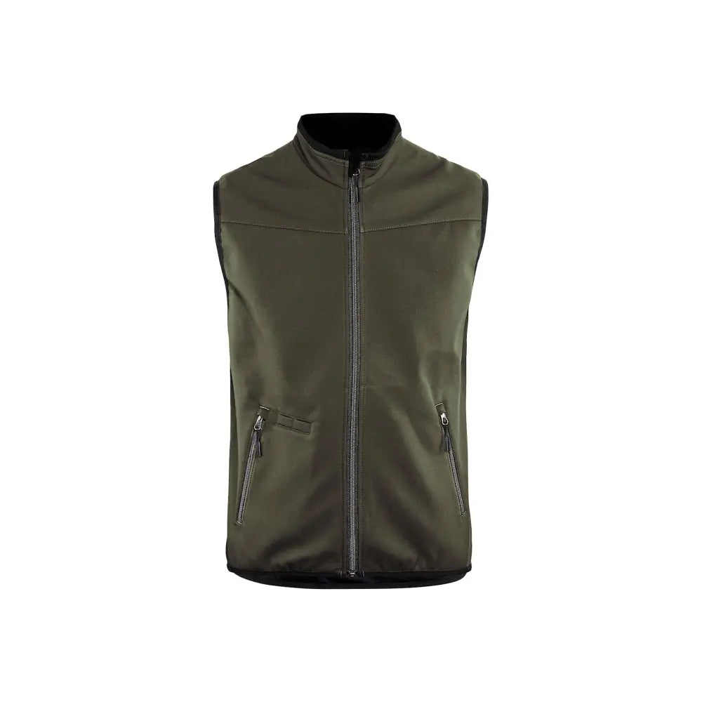 Blåkläder Softshellväst 38502516 - XXXL / Tumma oliivinvihreä/Musta
