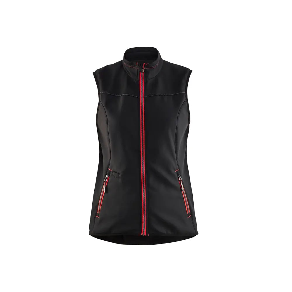 Blåkläder Softshellväst Dam 38512516 - XXL / musta/punainen
