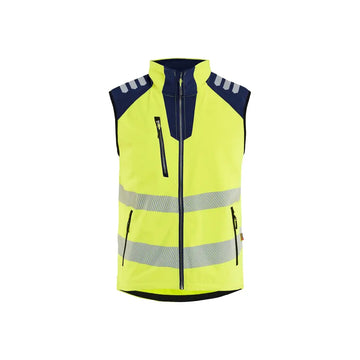 Blåkläder Softshellväst varsel 30912513 - XS / Huomiokeltainen/Mariininsininen