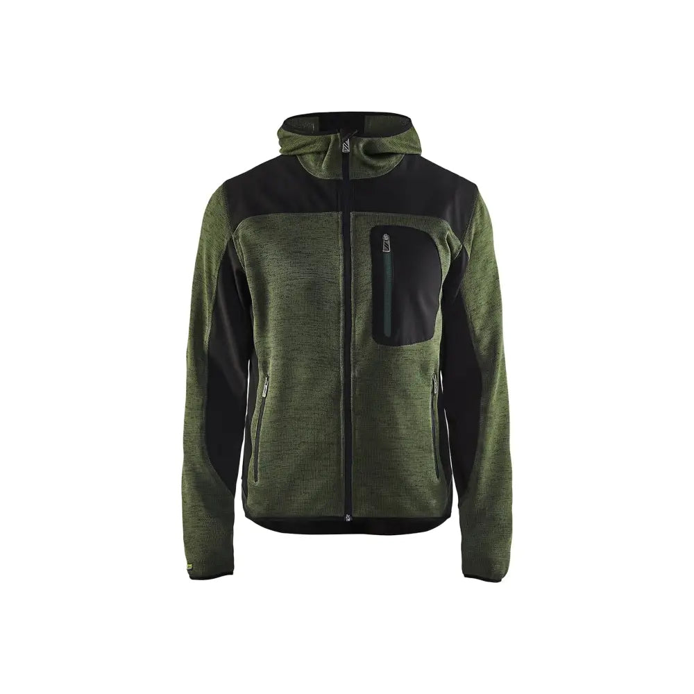 Blåkläder Stickad jacka 49302117 - L / Army green/Musta