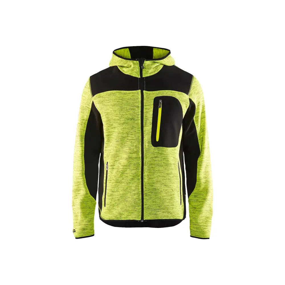 Blåkläder Stickad jacka 49302117 - L / Huomiokeltainen/Musta