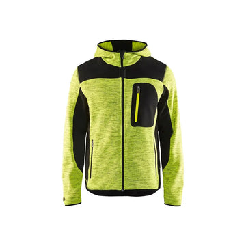 Blåkläder Stickad jacka 49302117 - L / Huomiokeltainen/Musta