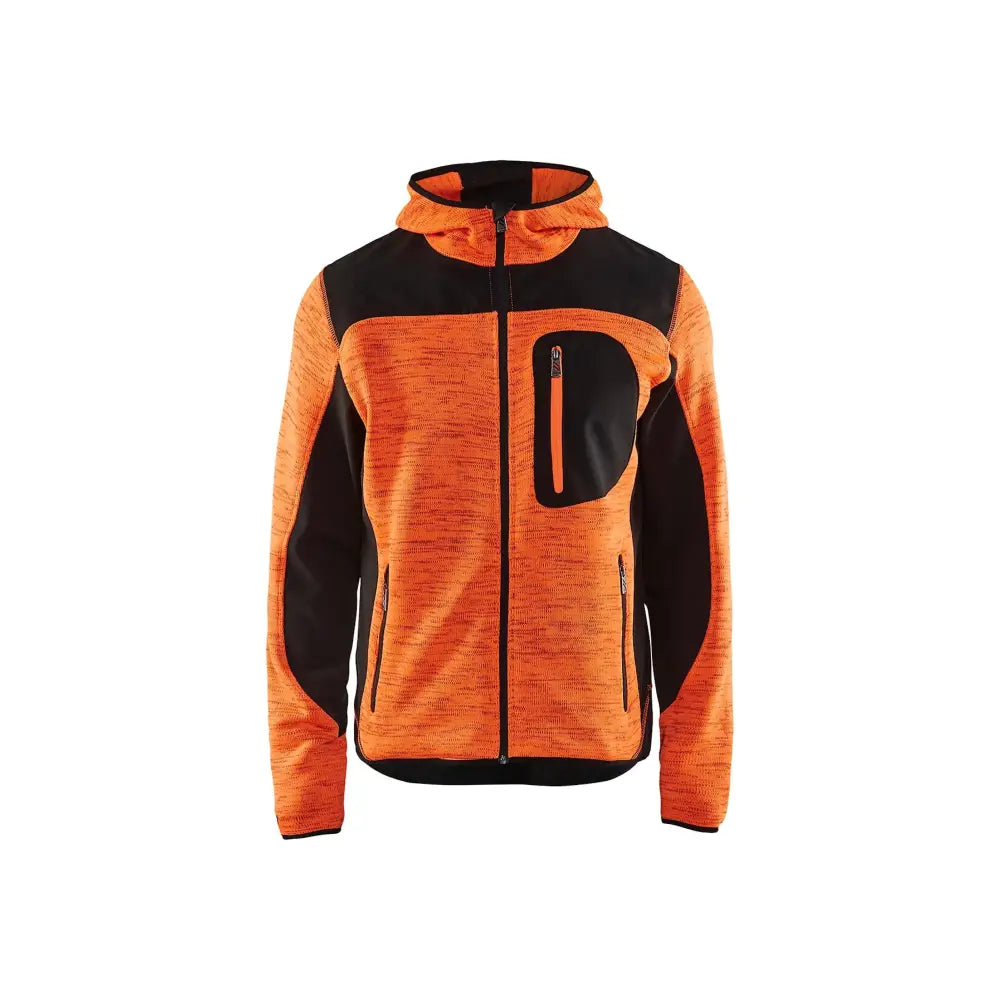 Blåkläder Stickad jacka 49302117 - XL / Huomio-oranssi/Musta