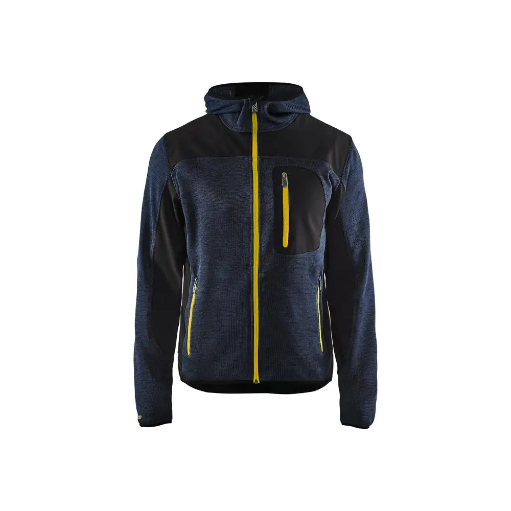 Blåkläder Stickad jacka 49302117 - XS / Tumma mariininsininen/Keltainen
