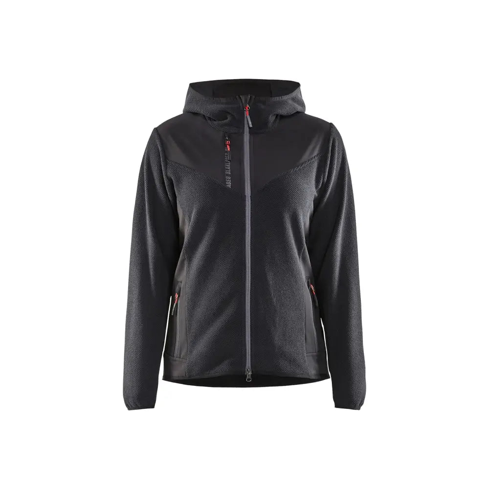 Blåkläder Stickad jacka Dam 59412536 - XXL / Tummanharmaa/Musta