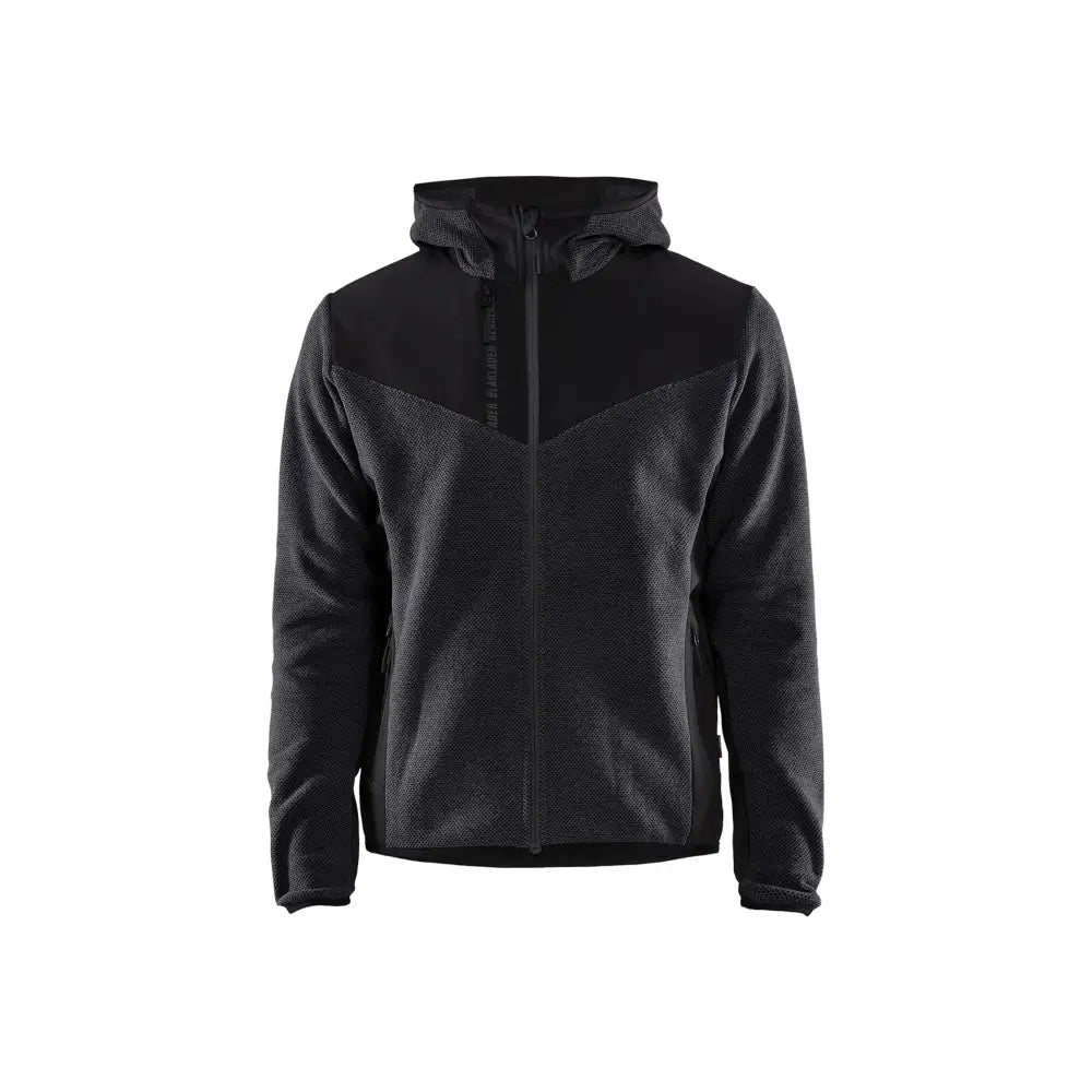 Blåkläder Stickad Jacka med Softshell 59402536 - 4XL / Tummanharmaa/Musta