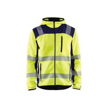 Blåkläder Stickad varseljacka 49232120 - XS / Huomiokeltainen/Mariininsininen