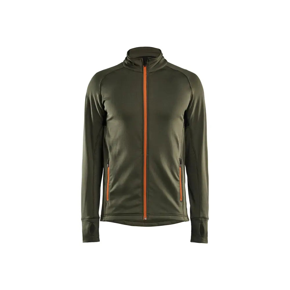 Blåkläder STRIKER Fleecejacka 47352539 - L / Metsän vihreä/Ruosteenpunainen