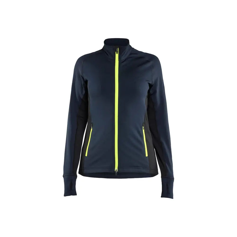 Blåkläder STRIKER Fleecejacka Dam 47452539 - XXL / Tumma mariininsininen/Huomiokeltainen