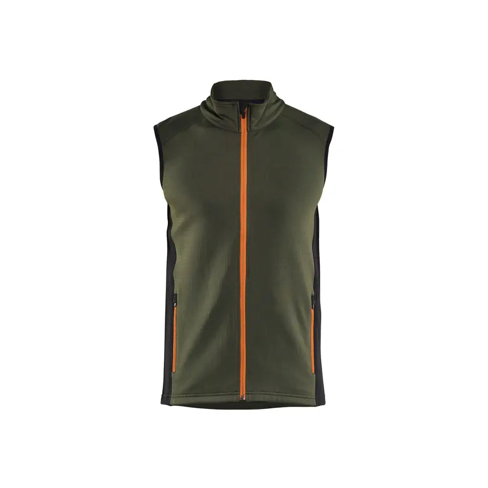 Blåkläder STRIKER fleeceväst 47362539 - XXXL / Metsän vihreä/Ruosteenpunainen