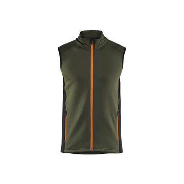 Blåkläder STRIKER fleeceväst 47362539 - XXXL / Metsän vihreä/Ruosteenpunainen