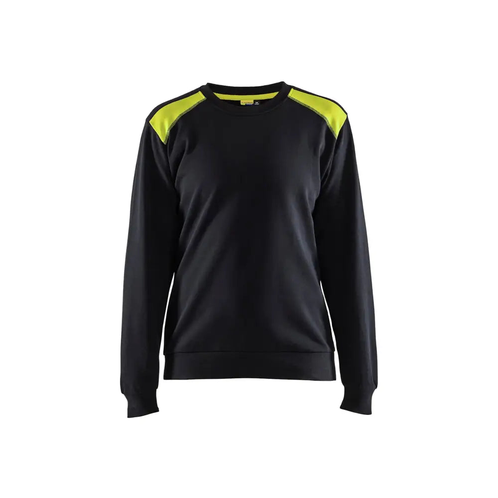 Blåkläder Sweatshirt Dam 34081158 - XL / Musta/Huomiokeltainen
