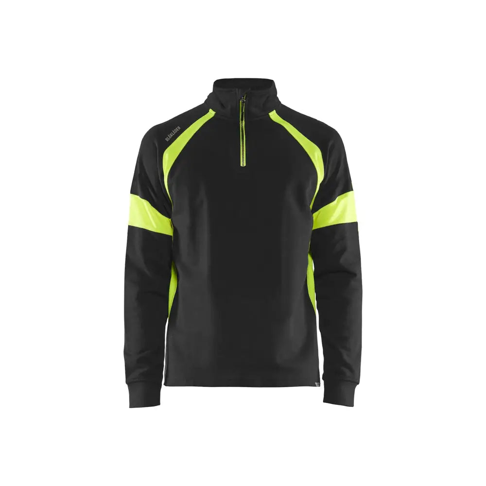 Blåkläder Sweatshirt med varsel 35501158 - 4XL / Musta/Huomiokeltainen